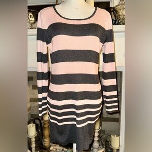 AGB vintage Y2K pink and grey mini ribbed dress. Size XL GUC🩷🩶